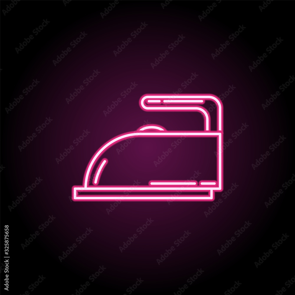 Poster iron icon. simple thin line, outline vector of household icons for ui and ux, website or mobile appl