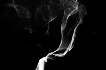 Flow of incense smoke