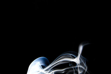 Flow of incense smoke