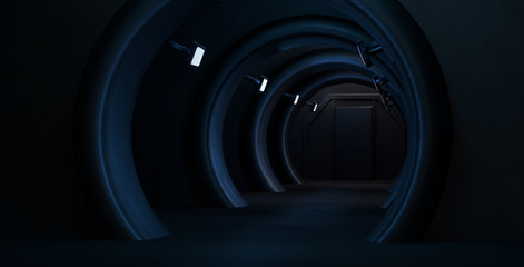 Space environment, ready for comp of your characters.3D rendering