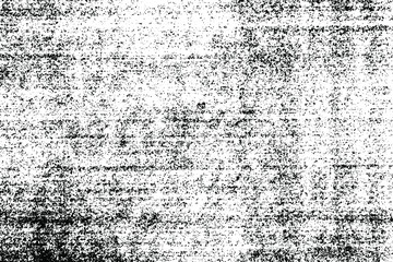 Grunge texture of old shabby paper. Vintage monochrome background of an aged book page with halftone, small noise, horizontal stripes, spots and graininess. Overlay template. Vector illustration