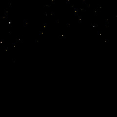 Gold Glitter Stars. Luxury Shiny Confetti.