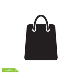 Shopping bag icon logo template