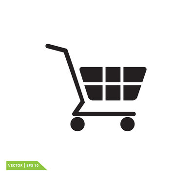 Trolly icon vector logo design template