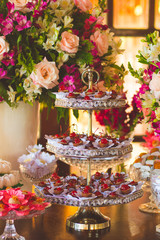 party candies with cherry and chocolate