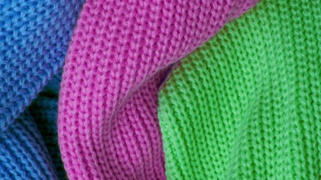 Textile abstract background. Winter fashion clothes industry concept.