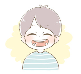 笑顔の男の子 イラスト2