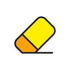 Eraser icon vector, in trendy flat style