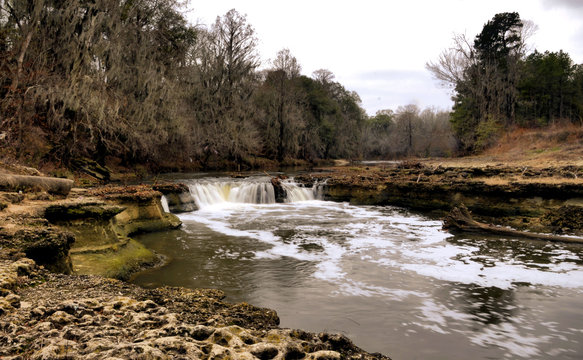 The Catoma Creek Falls in Montgomery, Alabama