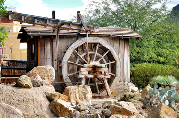 Old mill located in the desert west of Tucson, Arizona