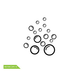 Bubble speech icon vector logo template