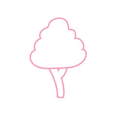 Isolated season tree line style icon vector design
