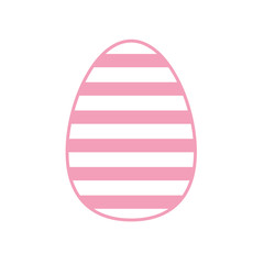 Happy easter egg line style icon vector design