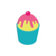sweet cupcake bakery icon