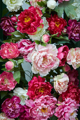 Beautiful mixed flower arrangement with lotus 