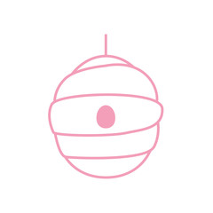 honey comb line style icon vector design