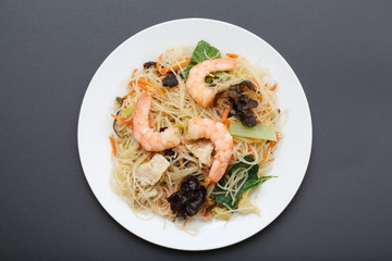  Image of grilled rice noodles in Asian cuisine
