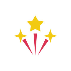 fireworks explosion of stars icon