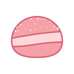 Isolated bakery bread line style icon vector design