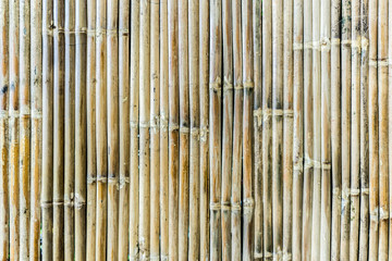 Old bamboo wall and floor texture and background