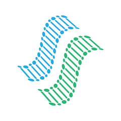 Spine diagnostics symbol logo template vector illustration design