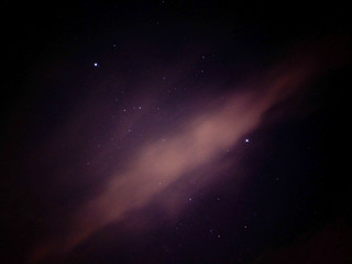 Fototapeta na wymiar enjoying and capturing a beautiful starry night