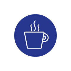 coffee cup drink block style icon