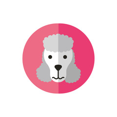 cute dog pet head character