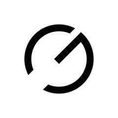 CG C G initial letter logo design icone