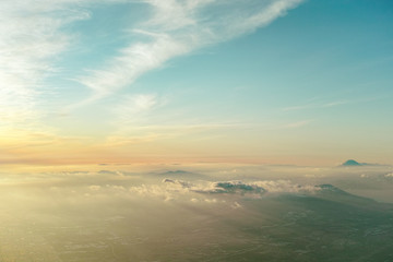 sunset over Hokkaido sky