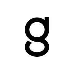 GG G initial letter logo design icone