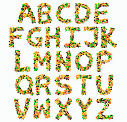  Food pattern made from children's candy.