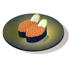 お寿司（いくら握り）