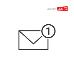 Notification Message or Email Icon Logo Design