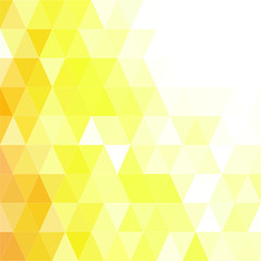 Yellow Polygonal Mosaic Background, Creative Design Templates