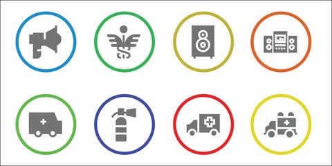 Modern Simple Set of urgent Vector filled Icons