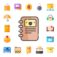 Modern Simple Set of open Vector flat Icons