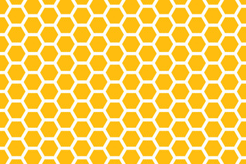 yellow honeycomb background. honeycomb pattern. Hexagon abstract background vector design.