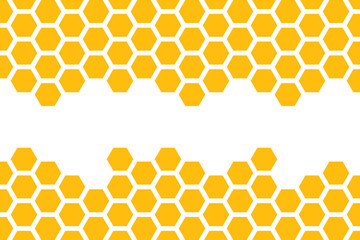 yellow honeycomb background. honeycomb pattern. Hexagon abstract background vector design.