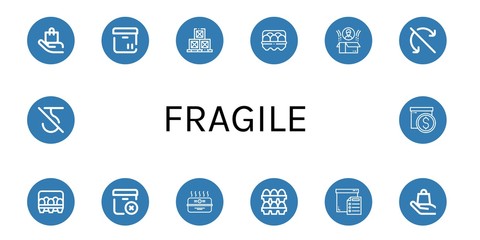 fragile icon set