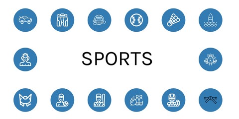 sports icon set