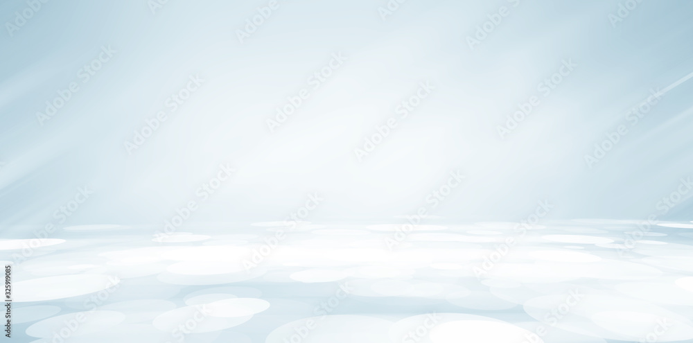 Wall mural light blue empty room studio gradient used for background and display your product