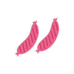 delicious sausages healthy food icon