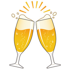 乾杯ビール　グラス