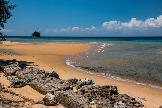 Tekek beach of Tioman island in Malaysia