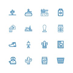 Editable 16 pot icons for web and mobile