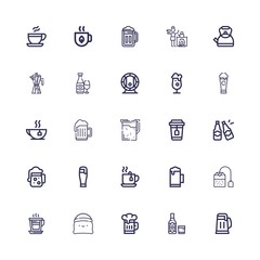 Editable 25 kettle icons for web and mobile