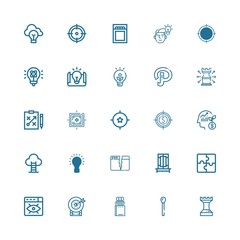 Editable 25 solution icons for web and mobile