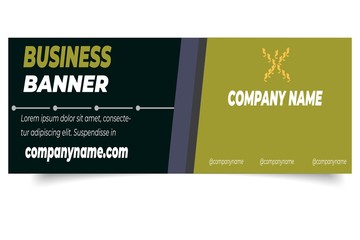 Business banners with a modern and elegant style