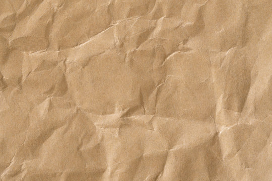 Recycle brown paper crumpled texture,Old paper surface for background.